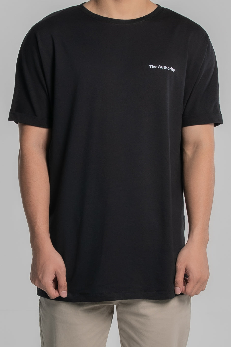 The Authority T-Shirt Folded Sleeve (Black)