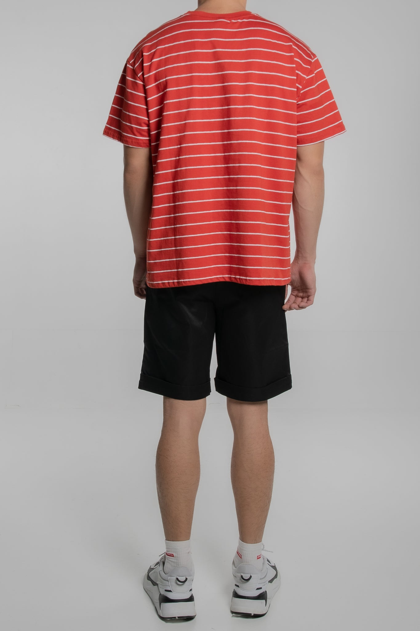 3P Horizontal Striped T-Shirt (Red)